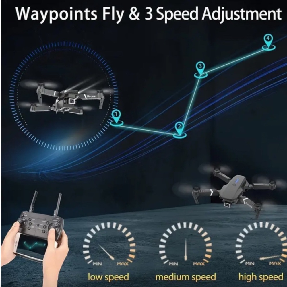 G315 4K Foldable Quadcopter Drone w/ Voice & Gesture Control 🎮 - Picture 4 of 4